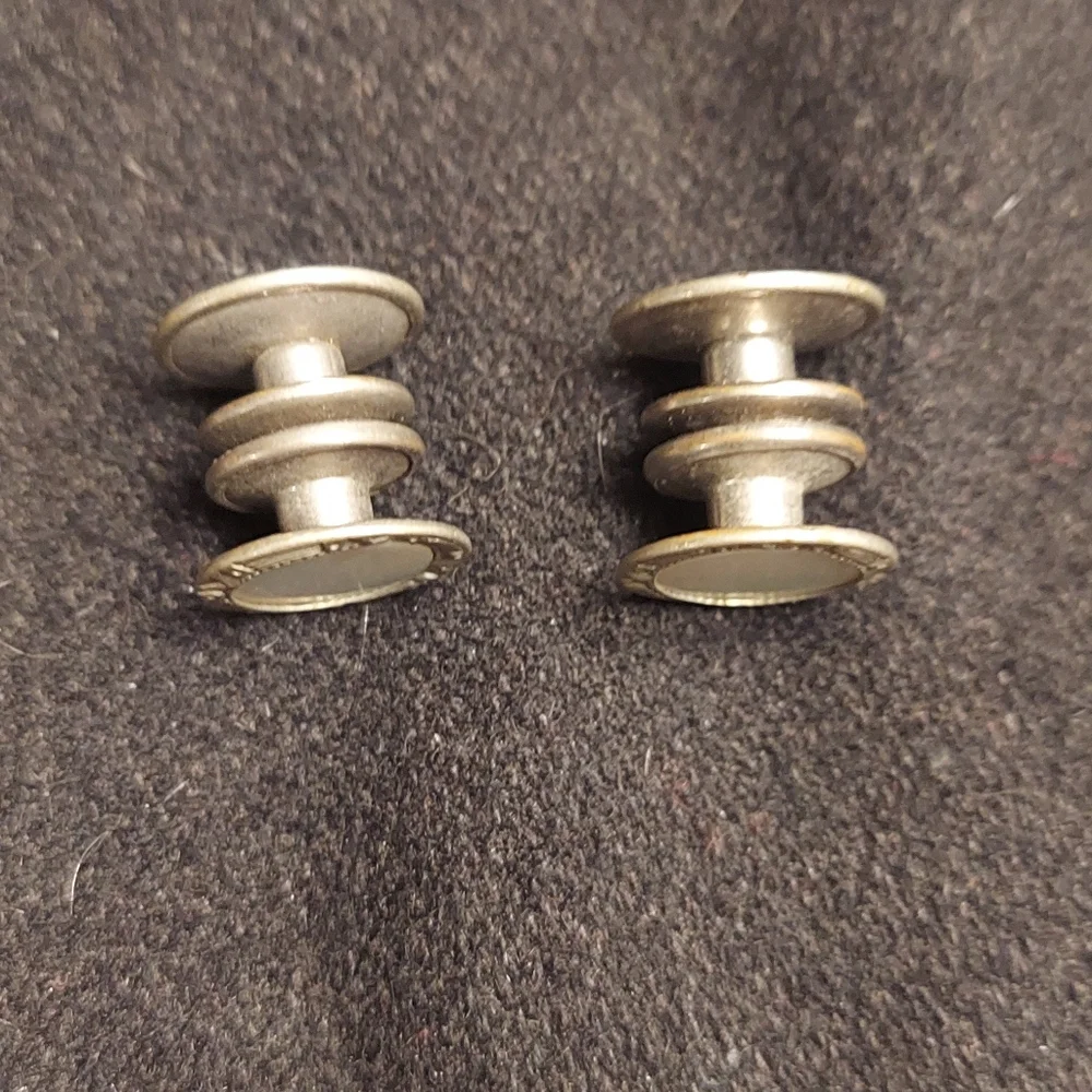 🩶 Antique Baer & Wild Kum-A-Part Cuff Links